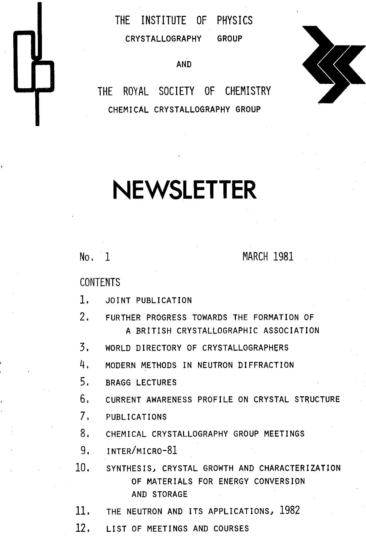 Front cover March 1981 no.1
