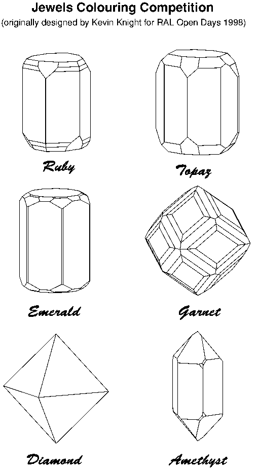 Jewels to colour