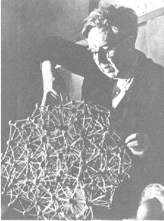 Bernal with model of liquid